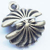 Pendant, Zinc Alloy Jewelry Findings, 14x15mm, Sold by Bag