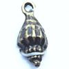 Pendant, Zinc Alloy Jewelry Findings, 9x19mm, Sold by Bag