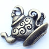 Pendant, Zinc Alloy Jewelry Findings, 14x14mm, Sold by Bag