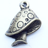 Pendant, Zinc Alloy Jewelry Findings, 15x19mm, Sold by Bag