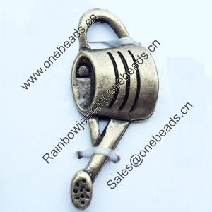 Pendant, Zinc Alloy Jewelry Findings, 11x25mm, Sold by Bag