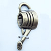 Pendant, Zinc Alloy Jewelry Findings, 11x25mm, Sold by Bag