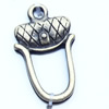 Pendant, Zinc Alloy Jewelry Findings, 12x20mm, Sold by Bag