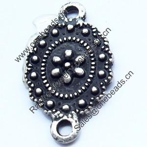 Connector, Zinc Alloy Jewelry Findings, 11x18mm, Sold by Bag