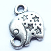 Pendant, Zinc Alloy Jewelry Findings, 8x11mm, Sold by Bag