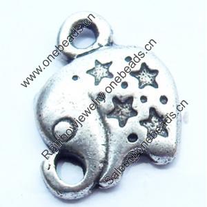 Pendant, Zinc Alloy Jewelry Findings, 8x11mm, Sold by Bag