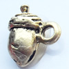 Pendant, Zinc Alloy Jewelry Findings, 7x8mm, Sold by Bag