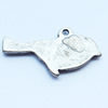 Pendant, Zinc Alloy Jewelry Findings, 20x10mm, Sold by Bag