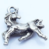 Pendant, Zinc Alloy Jewelry Findings, Horse, 16x18mm, Sold by Bag