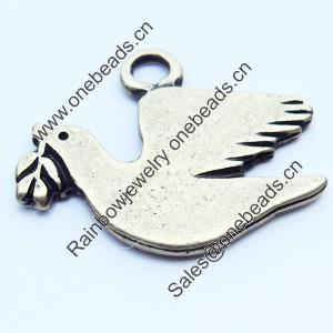 Pendant, Zinc Alloy Jewelry Findings, 24x13mm, Sold by Bag