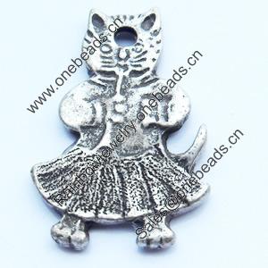 Pendant, Zinc Alloy Jewelry Findings, 14x20mm, Sold by Bag