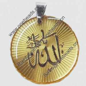 Pendant, Zinc Alloy Jewelry Findings, 29x36mm, Sold by PC