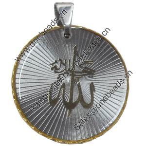 Pendant, Zinc Alloy Jewelry Findings, 29x36mm, Sold by PC