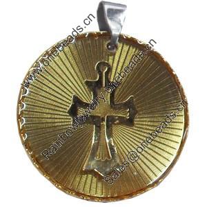 Pendant, Zinc Alloy Jewelry Findings, 29x36mm, Sold by PC