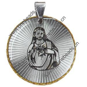 Pendant, Zinc Alloy Jewelry Findings, 29x36mm, Sold by PC