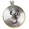 Pendant, Zinc Alloy Jewelry Findings, 29x36mm, Sold by PC