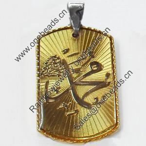 Pendant, Zinc Alloy Jewelry Findings, 21x38mm, Sold by PC