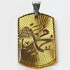 Pendant, Zinc Alloy Jewelry Findings, 21x38mm, Sold by PC