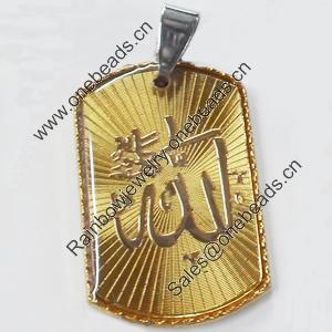 Pendant, Zinc Alloy Jewelry Findings, 21x38mm, Sold by PC