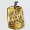 Pendant, Zinc Alloy Jewelry Findings, 21x38mm, Sold by PC