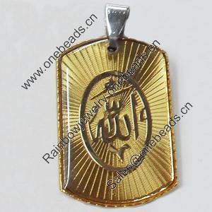 Pendant, Zinc Alloy Jewelry Findings, 21x38mm, Sold by PC