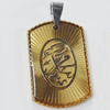 Pendant, Zinc Alloy Jewelry Findings, 21x38mm, Sold by PC