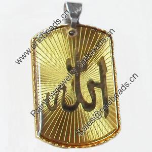 Pendant, Zinc Alloy Jewelry Findings, 21x38mm, Sold by PC