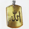 Pendant, Zinc Alloy Jewelry Findings, 21x38mm, Sold by PC