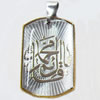 Pendant, Zinc Alloy Jewelry Findings, 21x38mm, Sold by PC