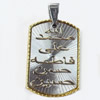 Pendant, Zinc Alloy Jewelry Findings, 21x38mm, Sold by PC