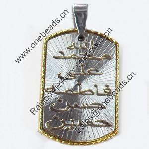 Pendant, Zinc Alloy Jewelry Findings, 21x38mm, Sold by PC