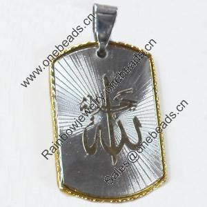 Pendant, Zinc Alloy Jewelry Findings, 21x38mm, Sold by PC