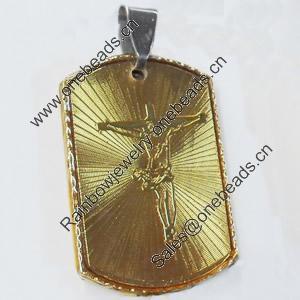 Pendant, Zinc Alloy Jewelry Findings, 21x38mm, Sold by PC