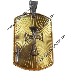 Pendant, Zinc Alloy Jewelry Findings, 21x38mm, Sold by PC