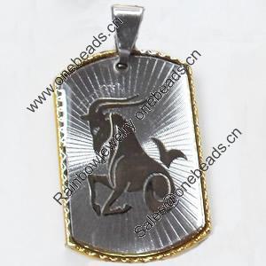 Pendant, Zinc Alloy Jewelry Findings, 21x38mm, Sold by PC