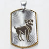 Pendant, Zinc Alloy Jewelry Findings, 21x38mm, Sold by PC