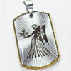 Pendant, Zinc Alloy Jewelry Findings, 21x38mm, Sold by PC