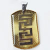 Pendant, Zinc Alloy Jewelry Findings, 21x38mm, Sold by PC