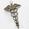 Pendant, Zinc Alloy Jewelry Findings, 30x47mm, Sold by Bag