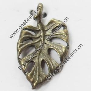 Pendant, Zinc Alloy Jewelry Findings, 12x20mm, Sold by Bag