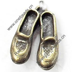 Pendant, Zinc Alloy Jewelry Findings, 12x18mm, Sold by Bag