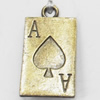 Pendant, Zinc Alloy Jewelry Findings, 15x26mm, Sold by Bag