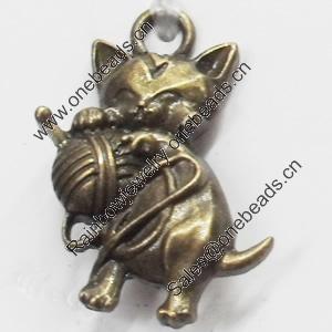 Pendant, Zinc Alloy Jewelry Findings, 19x25mm, Sold by Bag