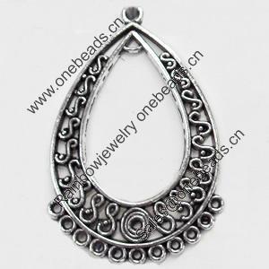 Connector, Zinc Alloy Jewelry Findings, 28x43mm, Sold by Bag