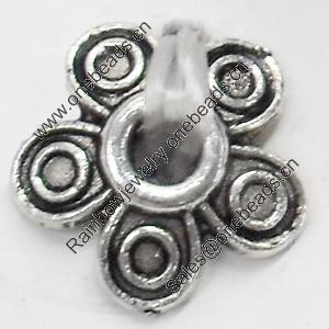 Bead Caps Zinc Alloy Jewelry Findings, 10mm, Sold by Bag