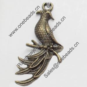 Pendant, Zinc Alloy Jewelry Findings, 18x38mm, Sold by Bag