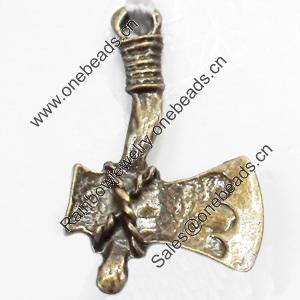 Pendant, Zinc Alloy Jewelry Findings, 16x28mm, Sold by Bag