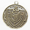 Pendant, Zinc Alloy Jewelry Findings, 28x33mm, Sold by Bag