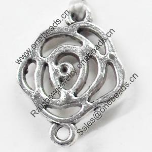 Connector, Zinc Alloy Jewelry Findings, 15x20mm, Sold by Bag