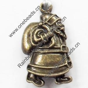 Pendant, Zinc Alloy Jewelry Findings, 12x24mm, Sold by Bag